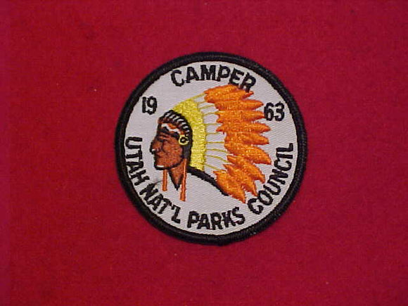 UTAH NATIONAL PARKS COUNCIL CAMPER, 1963