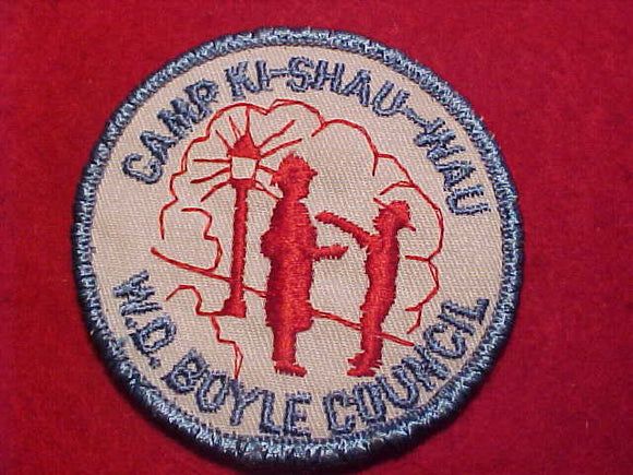 KI-SHAU-WAU PATCH, W. D. BOYCE COUNCIL, 1960'S, USED