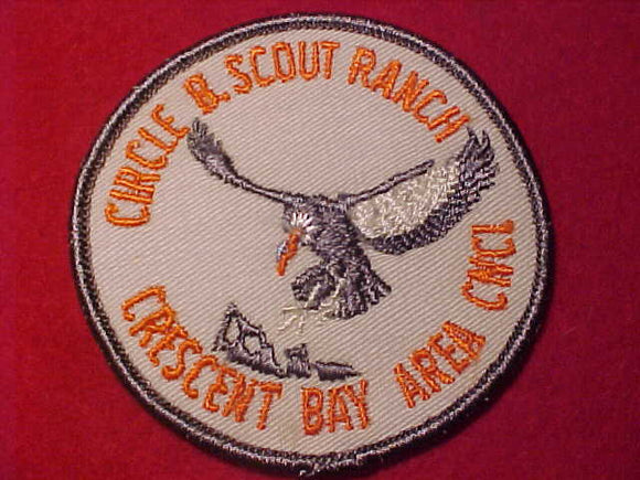 CIRCLE B. SCOUT RANCH PATCH, 1960'S, CRESCENT BAY AREA COUNCIL