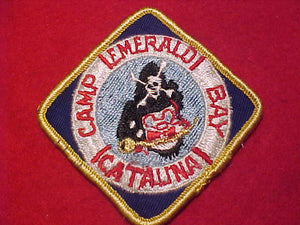 EMERALD BAY PATCH, 1960'S, 2.5" SQUARE