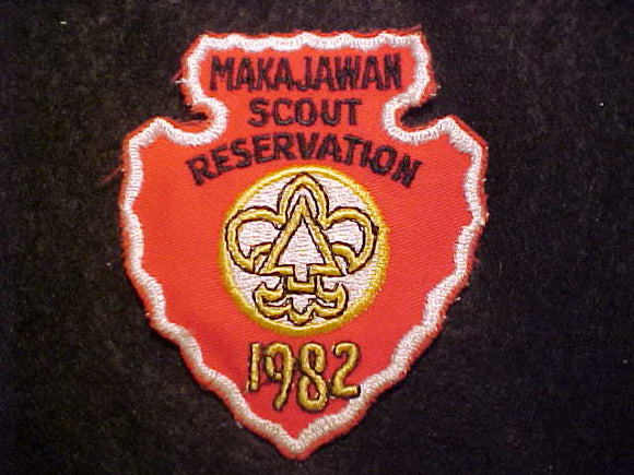 MA-KA-JA-WAN SCOUT RESV. PATCH, 1982