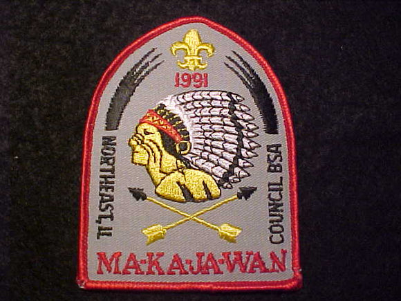 MA-KA-JA-WAN PATCH, 1991, NORTHEAST ILLINOIS COUNCIL