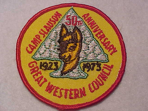 SLAUSON PATCH, 1923-1973, GREAT WESTERN COUNCIL