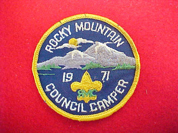 Rocky Mountain Council Camper 1971