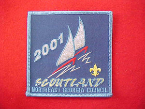 Scoutland 2001, blue border
