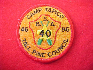 Ta-Pi-Co, 1946-1986, 40TH ANNIV.