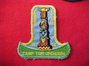 Tom Upchurch 1974 Last Year