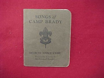 Songs of Camp Brady 1922 (CA244)