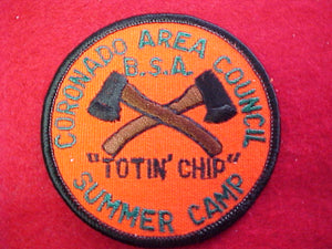 coronado area council, summer camp, "totin' chip"