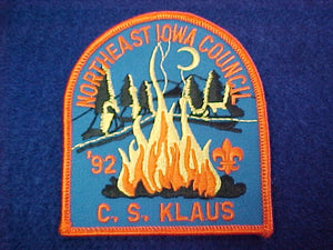 c. s. klaus, 1992, Northeast Iowa C.