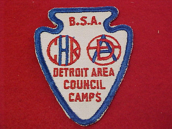 detroit area council camps, d-a, charles howell resv., 1950's