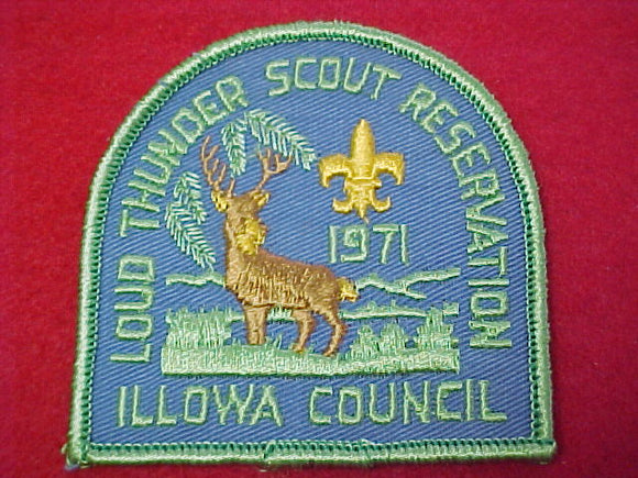 loud thunder scout resv., 1971, illowa c.