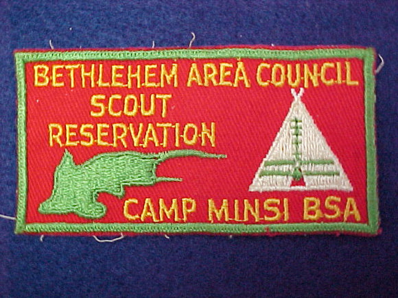 minsi, bethlehem area council scout resv., 1950's