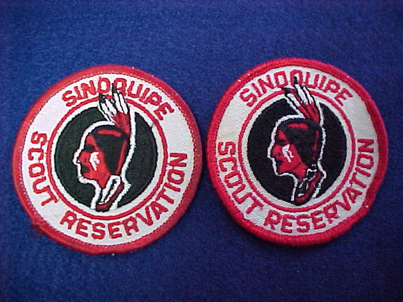 sinoquipe scout resv., 2 different patches, used