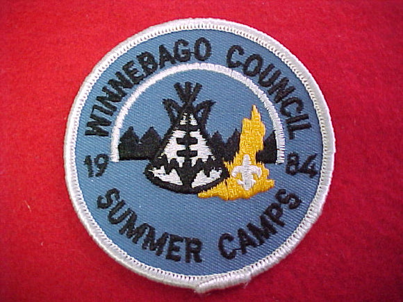 winnebago council summer camps, 1984