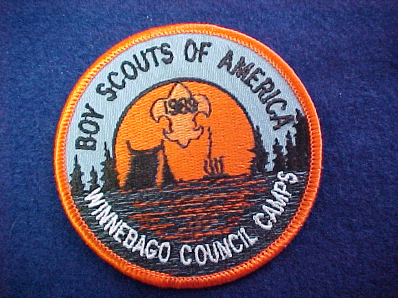 winnebago council summer camps, 1989