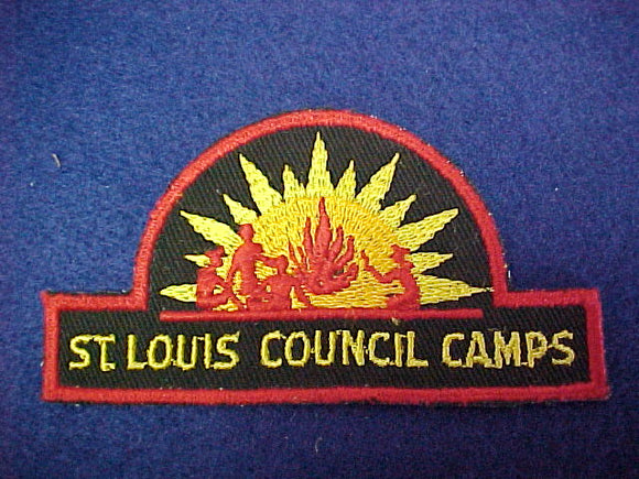 st. louis council camps, hat shape, red sun