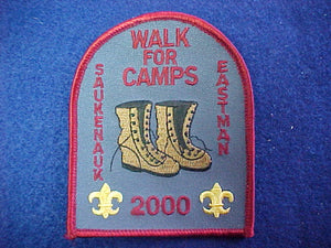 eastman/saukenauk, walk for camps, 2000
