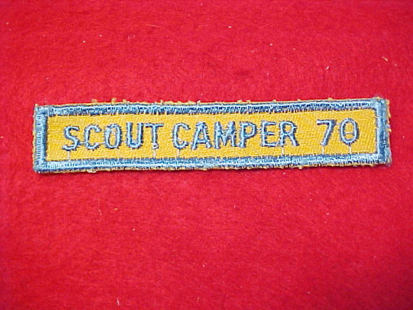 scout camper, segment, 1970