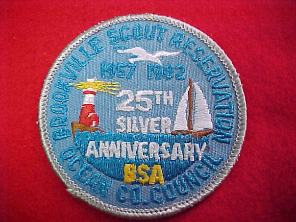brookville scout resv., ocean county council, 25th anniv., 1957-82