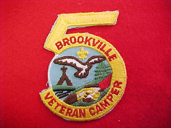 brookville scout resv., 5 year veteran camper, 1960's