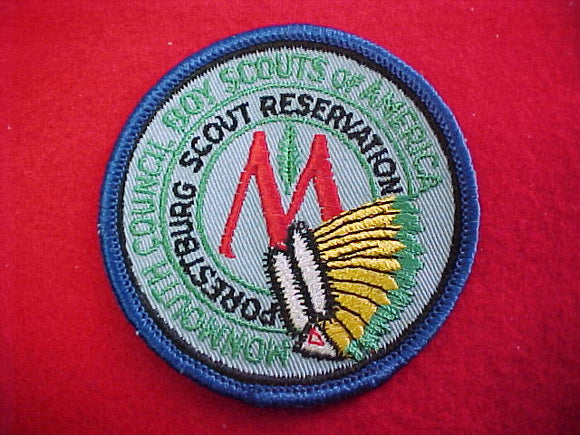 forestburg scout resv., misspelled on patch as 