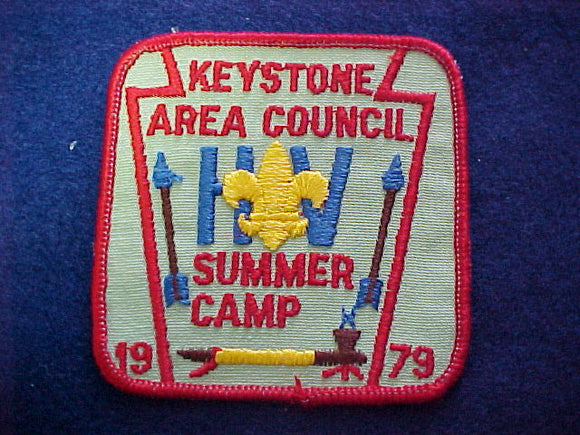 keystone area council, summer camp, 1979