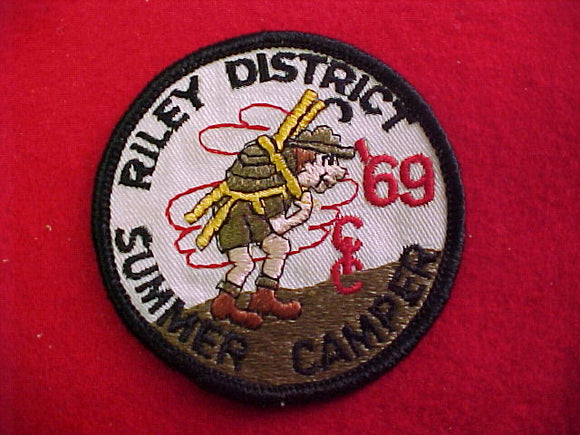 riley district summer camper, central indiana council, 1969