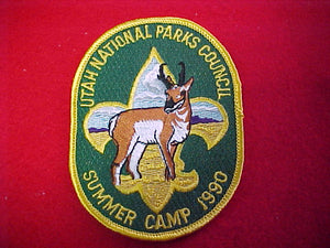 utah national parks council, summer camp, 1990
