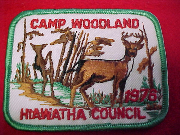 woodland, hiawatha council, 1976