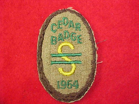 Cedar 1964 Cedar Badge