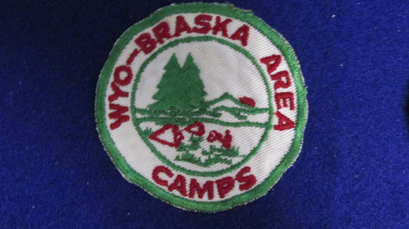 Wyo-Braska Area Camps Used, 1950's Issue.