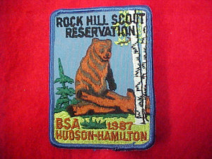 Rock Hill Scout resv. Hudson-Hamilton council 1987