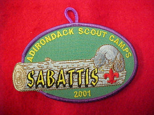 Sabattis 2001 Adirondack scout camps