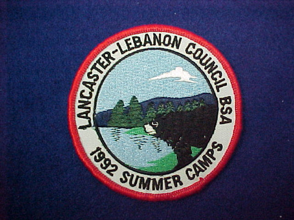 Lancaster-Lebanon council summer camps 1992
