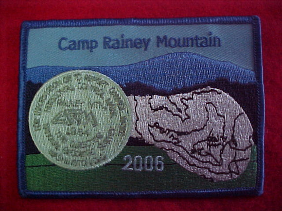 rainey mountain, 2006, blue border