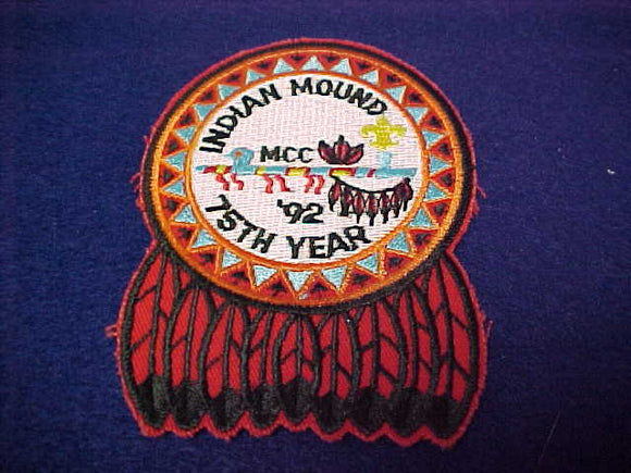 indian mound resv., mcc, 1992, 75th year
