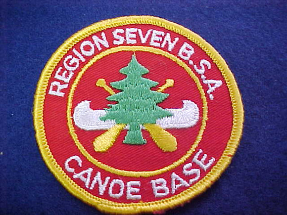 region seven canoe base, rolled edge