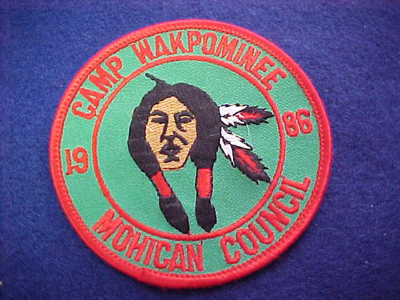 wakpominee, mohican council, 1986