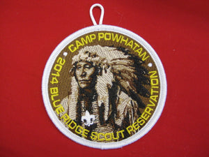 Powhatan , 2014 , Blue Ridge Scout Resv., White border