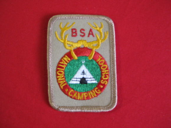 national Camping School , Tan Twill, PB, rounded corners