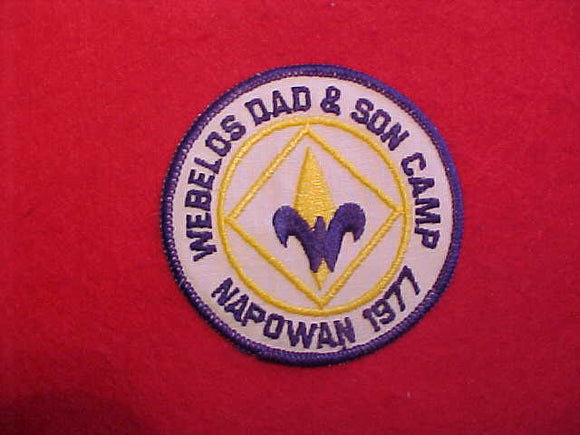 NAPOWAN 1977 WEBELOS DAD&SON CAMP