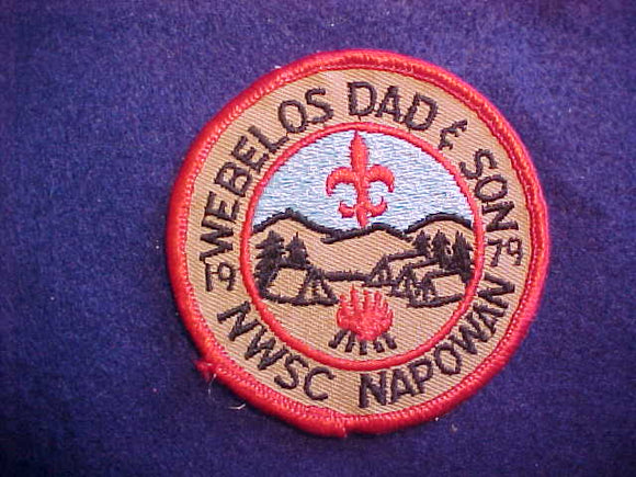 NAPOWAN NWSC 1979 WEBELOS DAD&SON