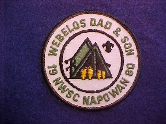 NAPOWAN NWSC 1980 WEBELOS DAD&SON