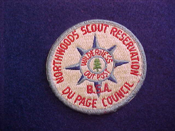 NORTHWOODS SCOUT RES,DU PAGE COUNCIL,1960'S,USED