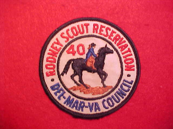 RODNEY SCOUT RESERVATION 40TH ANNIVERSARY,USED,VG