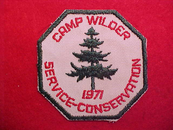 WILDER 1971 SERVICE-CONSERVATION