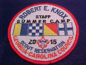 ROBERT E KNOX 2015 SUMMER CAMP STAFF
