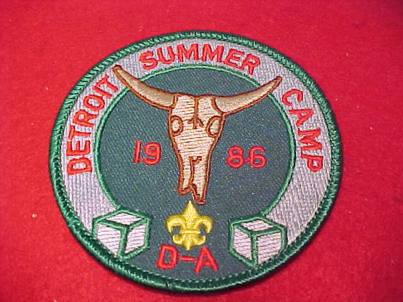 D-Bar-A, Detroit Summer Camp, 1986, Green Bdr.