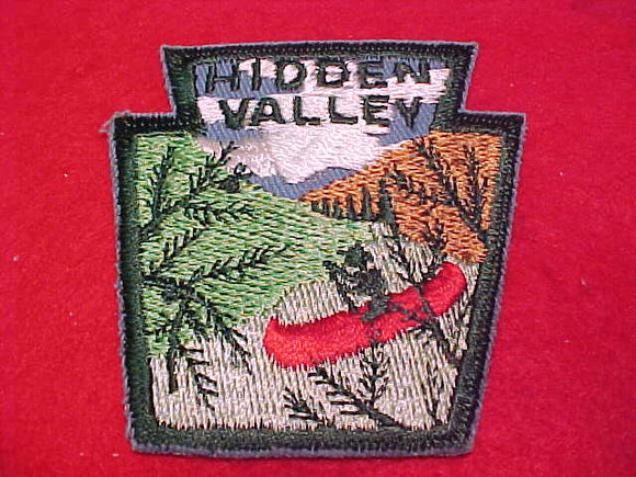 Hidden Valley, 1950's, keystone shape
